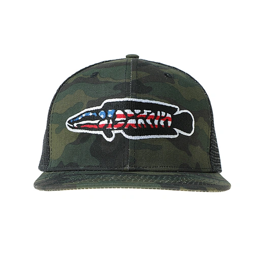 New 6 Panel Snapback Hats 100% Cotton Camouflage Wholesale Trucker Cap with Custom Embroidered Logo