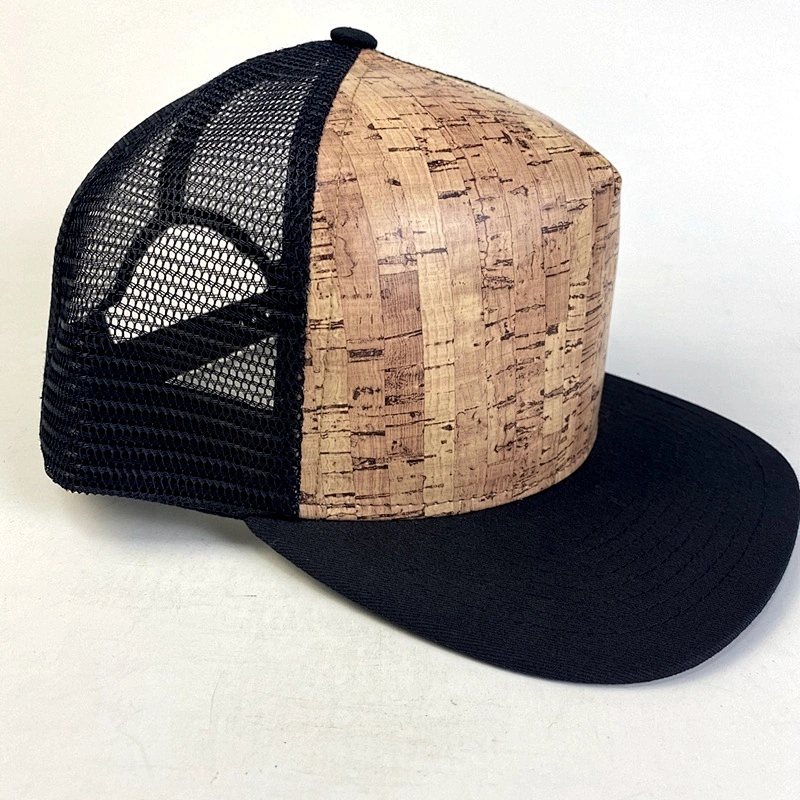 New Design Custom Quality Vintage Cork Pattern Snapback Caps Trucker Mesh Hats