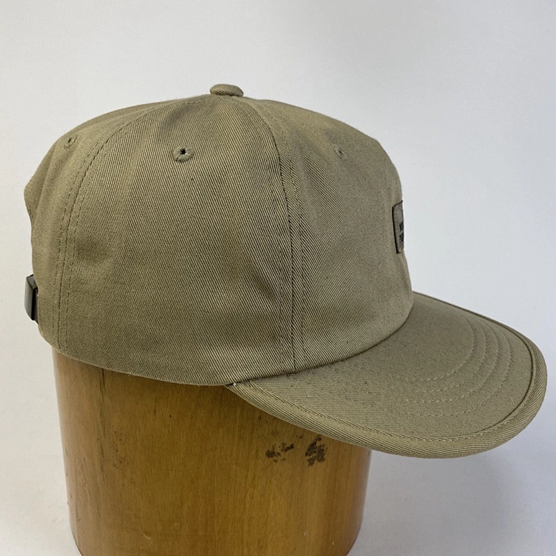 Customize Wholesale Flat Brim Dad Cap Sports Snapback Hat with Leather Strap