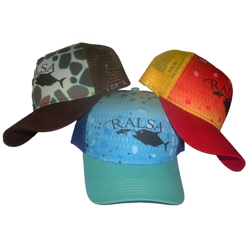 5 Panel Sublimated Wholesale Trucker Hat Mesh Sports Promotional Cap for Unisex