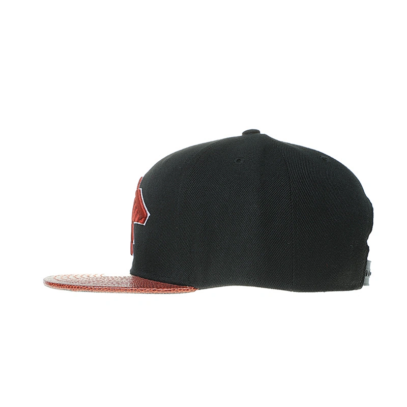 Acrylic Flat Bill  Hat With 3D Embroidery Snapback Cap