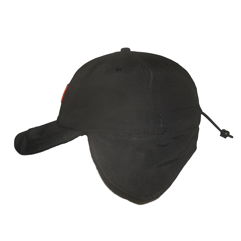 Winter Baseball hat with Ear Flap with Polar Fleece Lining