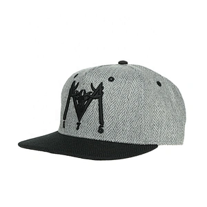 3D Embroidery Custom Design 5 Panel Snapback Hat