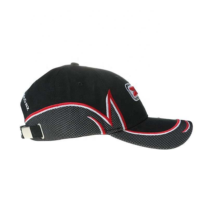 New 6 Panel Racing Cap With Custom Logo