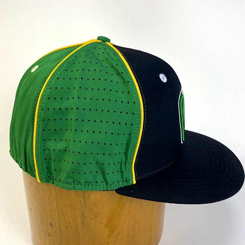 New Arrival Quality Flat Bill Flex Fit Hats Fitted Caps Custom  Embroidered Hats with Elastic Sweatband for Men
