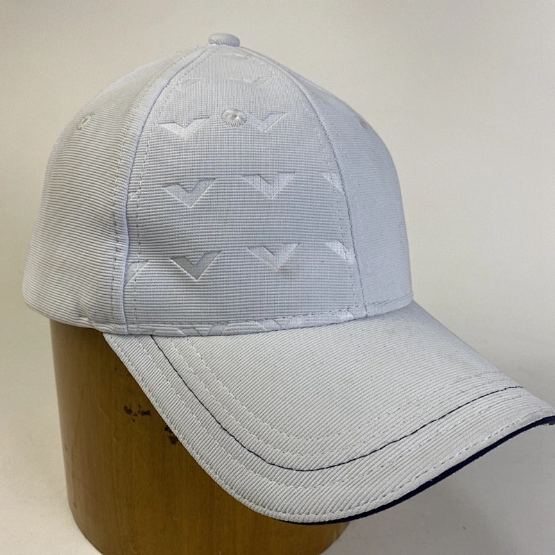 Wholesale Polyester Ottoman Fabric Baseball Cap Embossed Logo Rubber Badge Sports Football Team Promotional Customized Caps Hats