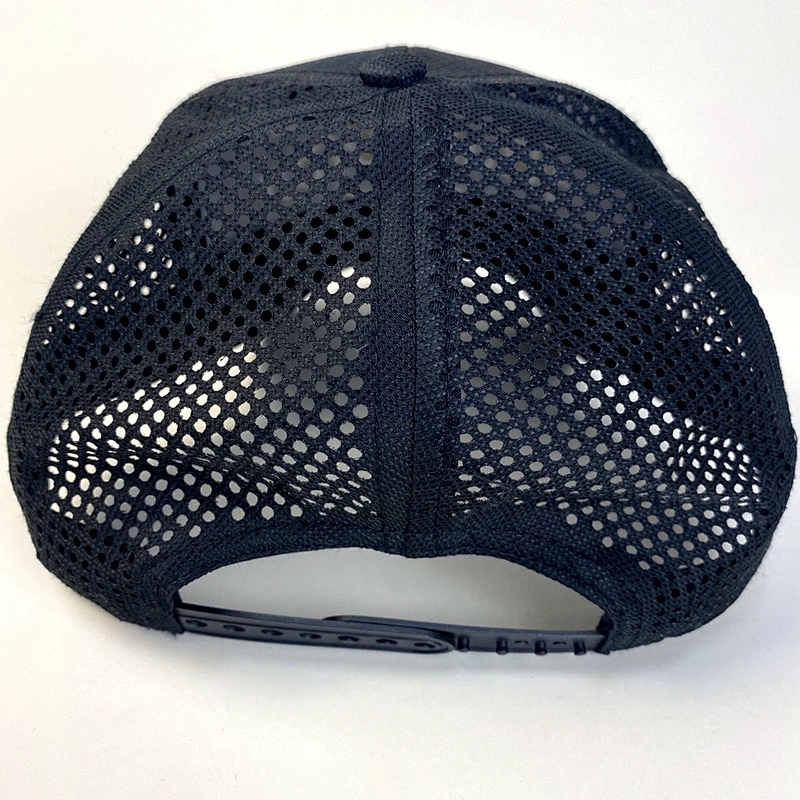 Customized Polyester Running Cap Outdoor Sports Hats Breathable Mesh Laser Hole Baseball Cap
