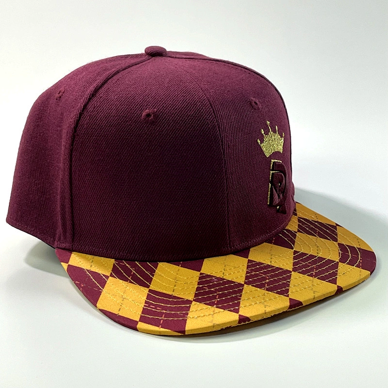 Wholesale Custom 3D Embroidery Sports Snapback Cap Flat Brim Customized Fitted Caps Hats