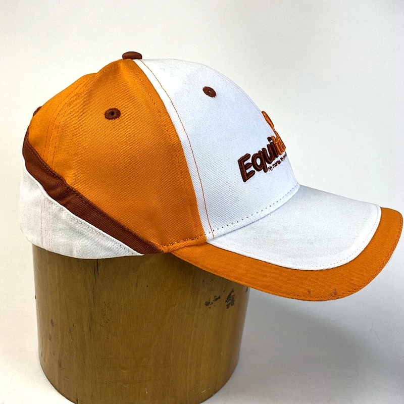 Customized Embroidery Constructed Sandwich Brim 6 Panel Baseball Cap 3D Embroidery Sports Outdoor Caps Hats for Adults Men