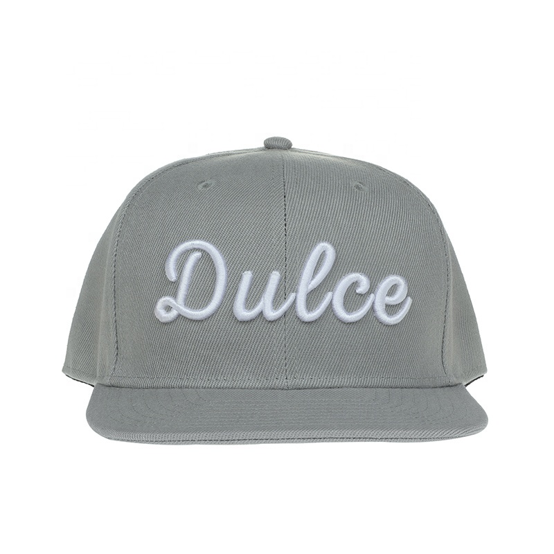 6 Panel  Embroidered Sports Hip Hop Custom Snapback Hat