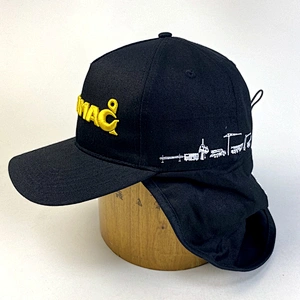 Cotton Sports Custom Embroidery Baseball Cap with Earflap Shield Cover