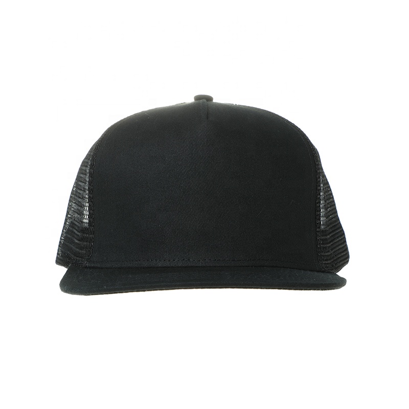 High Quality 5 Panel Trucket Hat Fashion Blank Mesh Cap For Men
