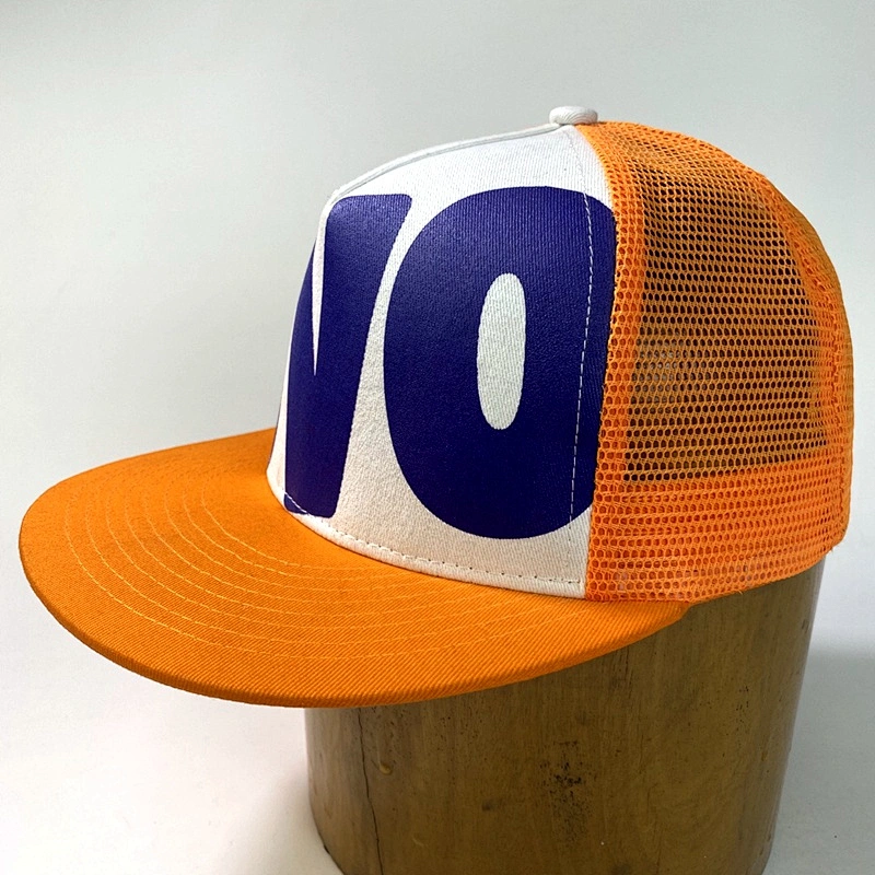 Wholesale hip hop Blank Custom Logo 5 Panel Sport Gorras Gorros Cotton Print Mesh Hat Trucker Cap