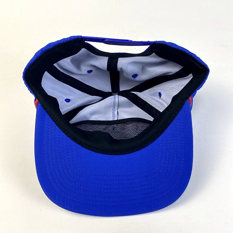 Outdoor Polyester Sports Cap 5 Panel Untructured Caps Adjustable Rope Snapback Hats