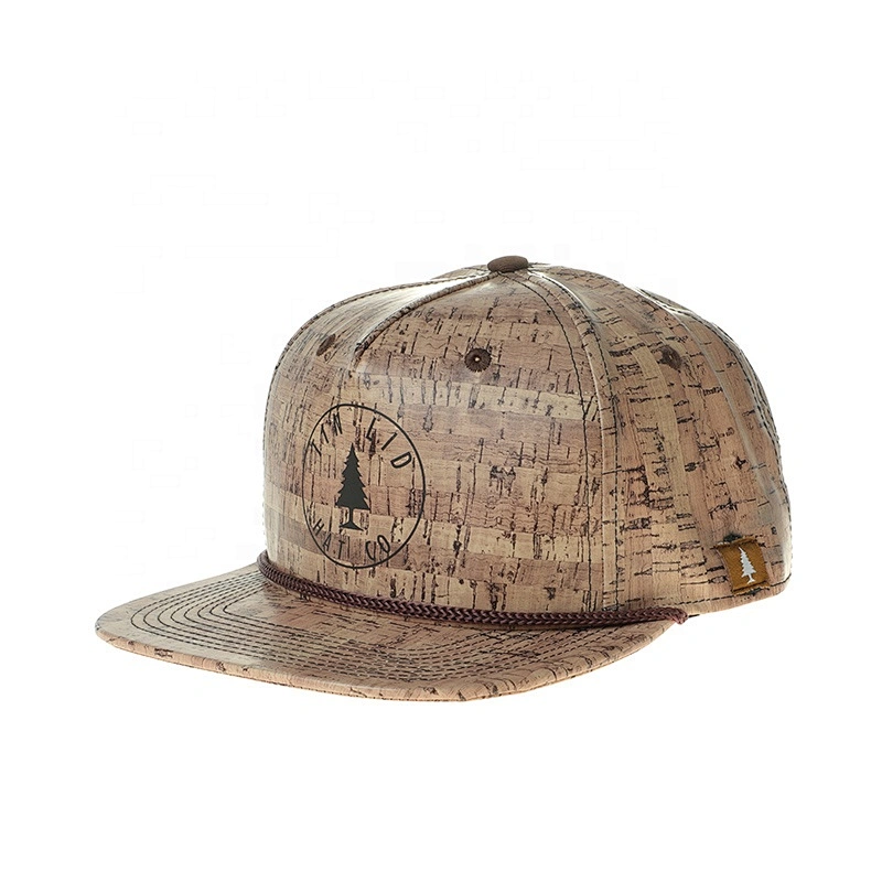Classic Hat Wholesale Personalized  High Quality Snapback Cap With Cork Fabric