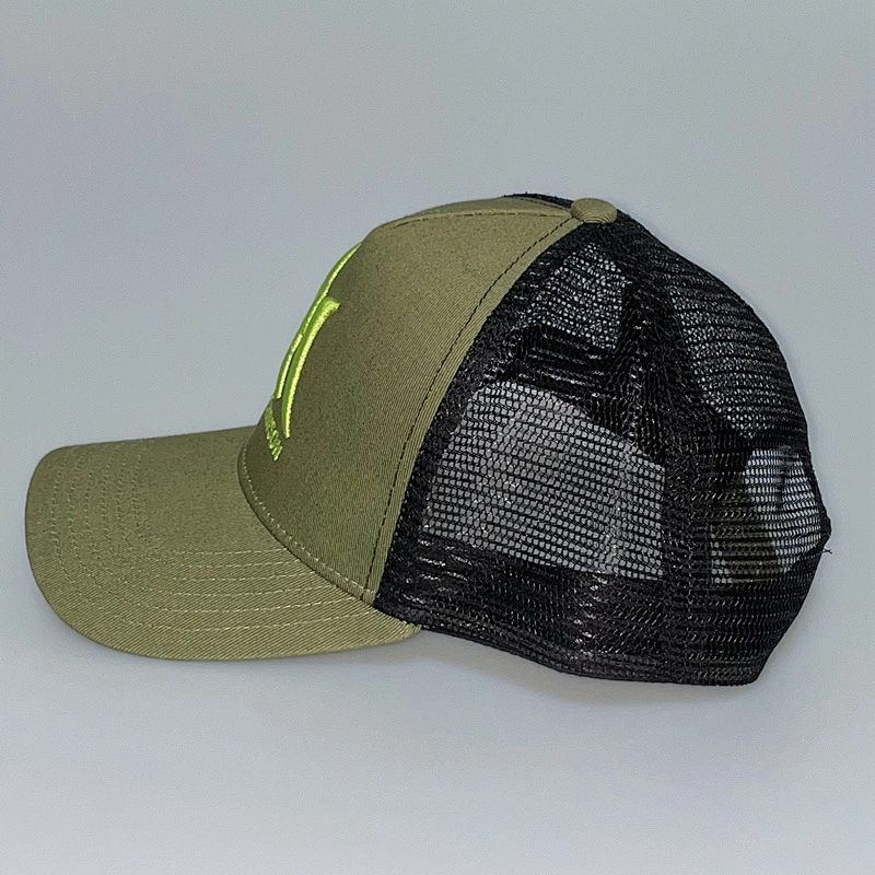 2021 New Design 5 Panel Trucker Hat Embroidered Custom Mesh Cap Hat Designer Trucker Hats Gorras Snapback  Sports Wholesale Caps