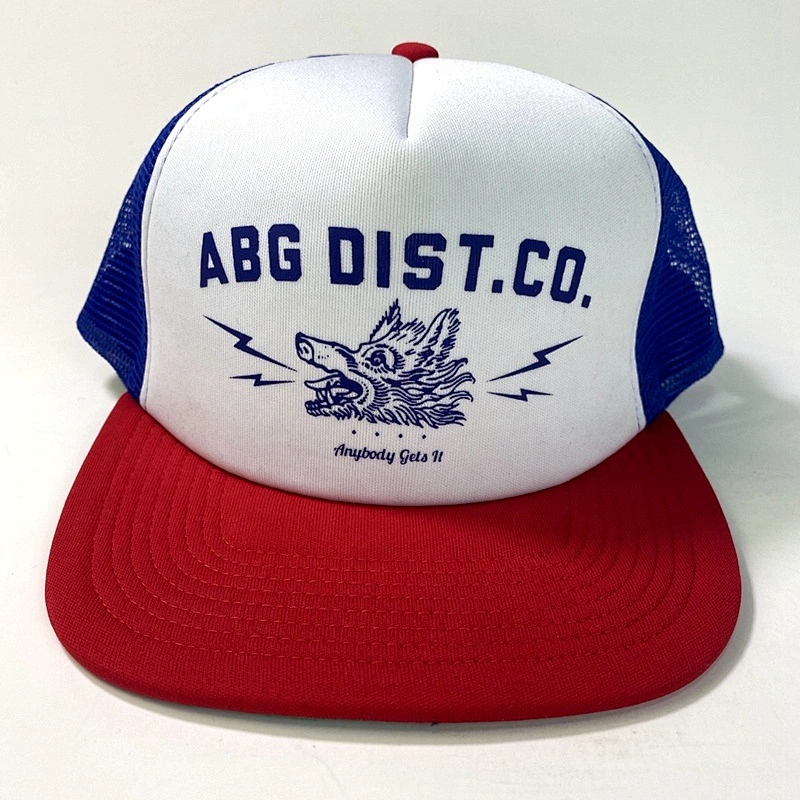 Wholesale OEM Customized High Quality 5 Panel Foam Mesh Snapback Trucker Cap Hats with Printing Logo