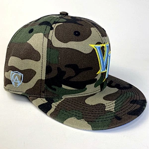 Custom Camo 3D Embroidery Wholesale Promotional Snapback Flat Brim Camouflage Sport Cap