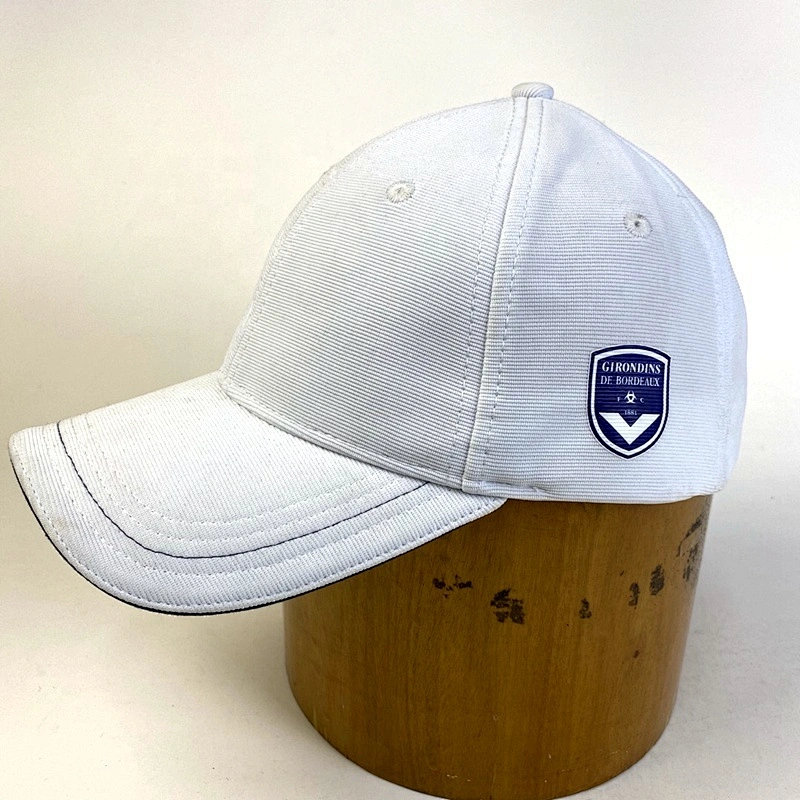 Wholesale Polyester Ottoman Fabric Baseball Cap Embossed Logo Rubber Badge Sports Football Team Promotional Customized Caps Hats