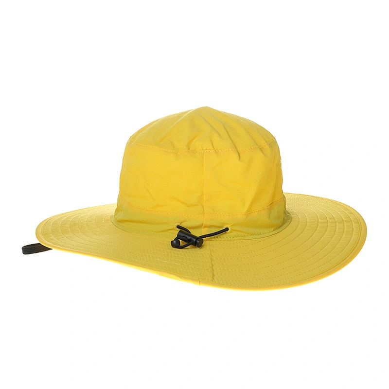 Customized Nylon Bucket Hat with Adjustable Tie and String Design Wholesale Custom Logo Finishing Bucket Hat