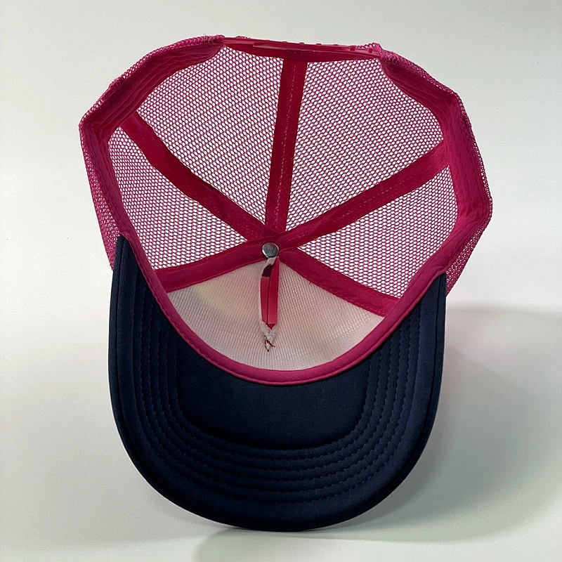 Wholesale OEM Trucker Caps Hats Custom High Quality 5 Panel Embroidery Printing Foam Mesh Snap Back Trucker Cap Hats