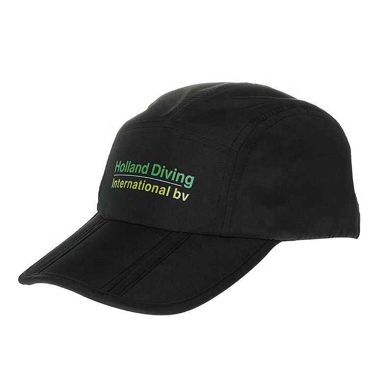 2021 New 100% Polyester Foldable Running Cap Custom Sports Wholesale Cap