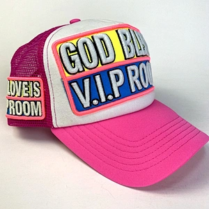 Fashion Quantity 3D Puff Reflective Embroidery Glow in the Dark Designer Trucker Mesh Cap Hat for Club