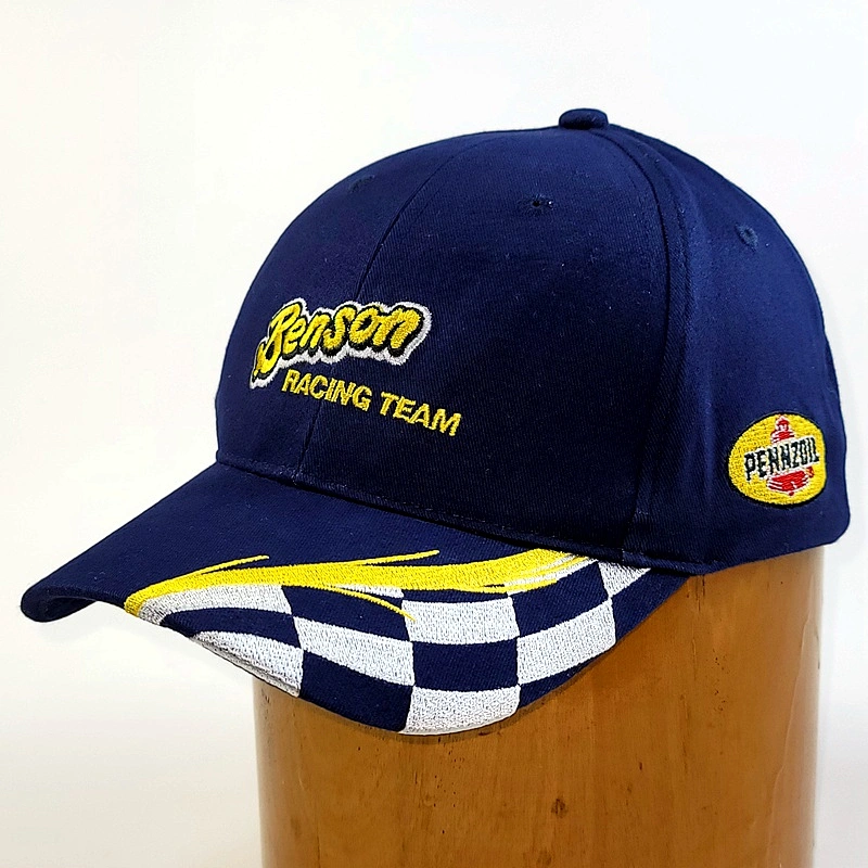 Custom Racing Sports Men Cap Embroidery 6 Panel Baseball Cap Motor Car Racing Hat