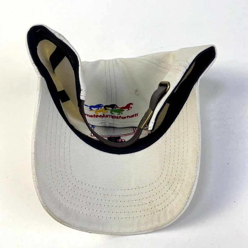 Unisex China Factory Custom 6 Panel Unstructured Caps Embroidered Logo Sports Dad Hat with Leather Strap