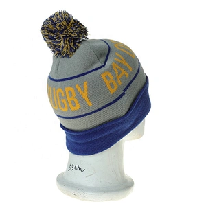 New Fashion Style Winter Beanie Cap With Embroidered Logo And Pompom