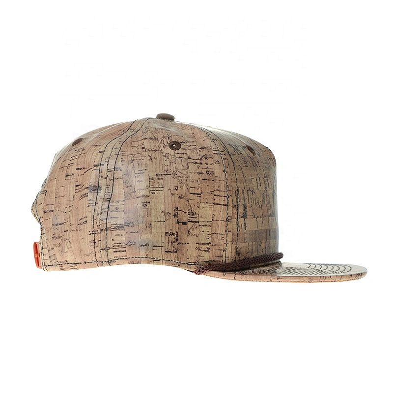 Classic Hat Wholesale Personalized  High Quality Snapback Cap With Cork Fabric