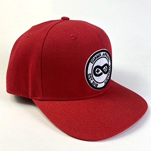 Red Hip Hop Outdoor Sports Flat Brim Cap Hat for Men