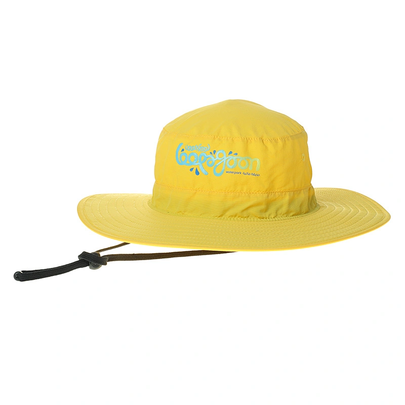Customized Nylon Bucket Hat with Adjustable Tie and String Design Wholesale Custom Logo Finishing Bucket Hat