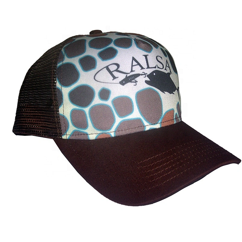 5 Panel Sublimated Wholesale Trucker Hat Mesh Sports Promotional Cap for Unisex