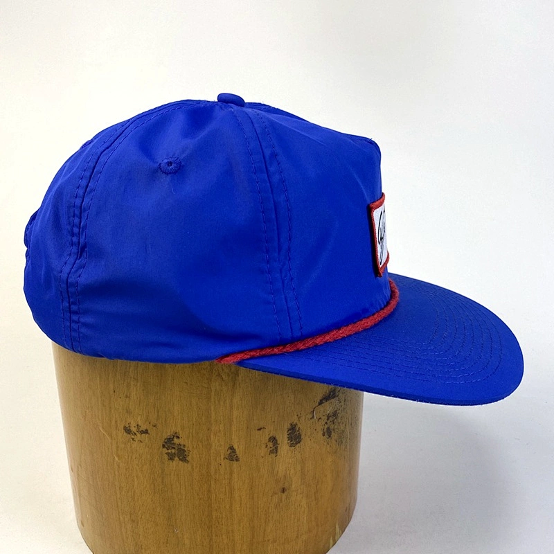Outdoor Polyester Sports Cap 5 Panel Untructured Caps Adjustable Rope Snapback Hats