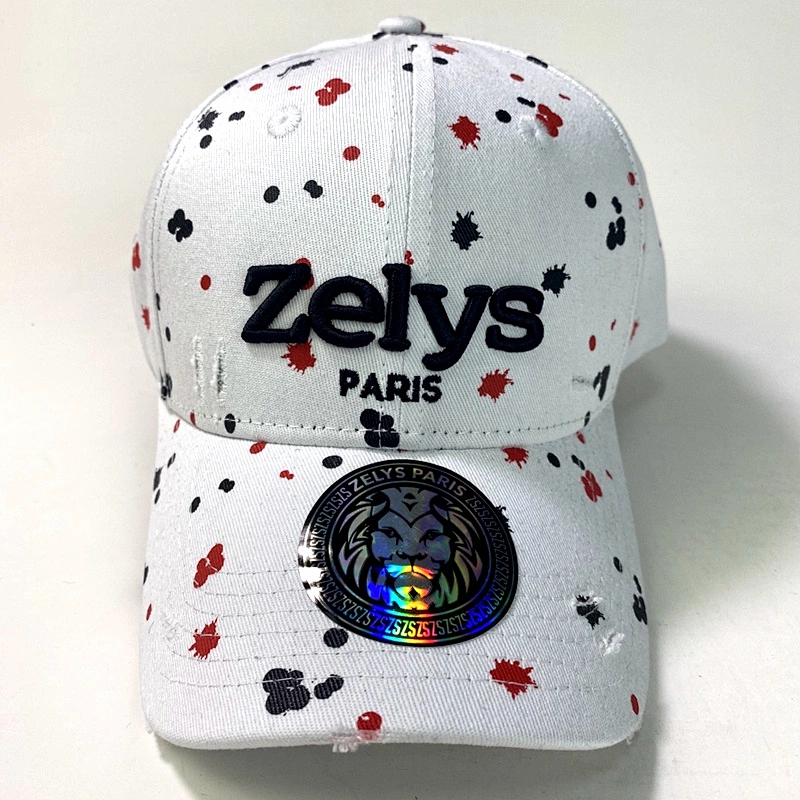 2021 New Wholesale Premium Outdoor Cotton Casual Baseball Cap Gorras Vintage Distressed Hat Sports Allover Printed Cap