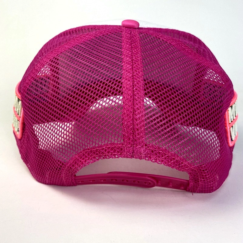 Fashion Quantity 3D Puff Reflective Embroidery Glow in the Dark Designer Trucker Mesh Cap Hat for Club