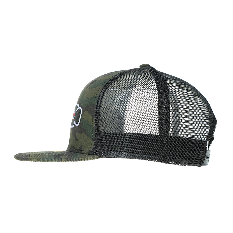 New 6 Panel Snapback Hats 100% Cotton Camouflage Wholesale Trucker Cap with Custom Embroidered Logo