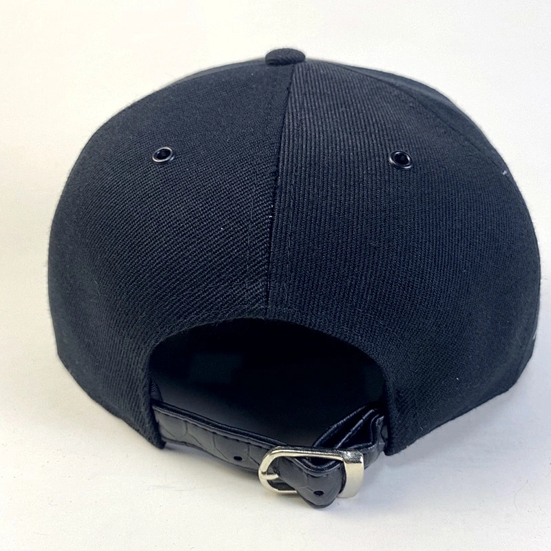 Capwindow 7 Panel PU Leather Snapback Hat Fashion Promotion Cap