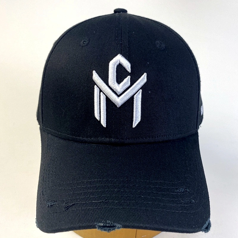 Custom Embroidery Cotton Hat Distressed Vintage Outdoor Fashion  Baseball Cap