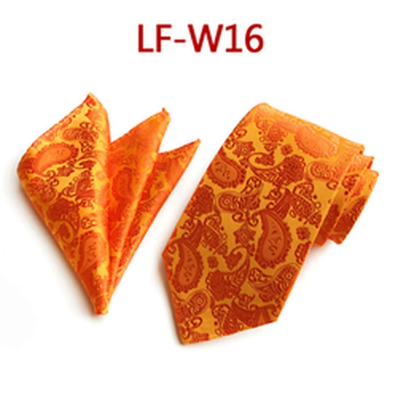 Custom Men Ties and Hanky Set Casual Paisley Neckties with Pocket Square Wholesale Ensemble Cravate Mouchoirs