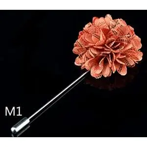 Wholesale lapel flower pin Fashionable groom boutonniere wedding Custom lapel flower pins for suit men