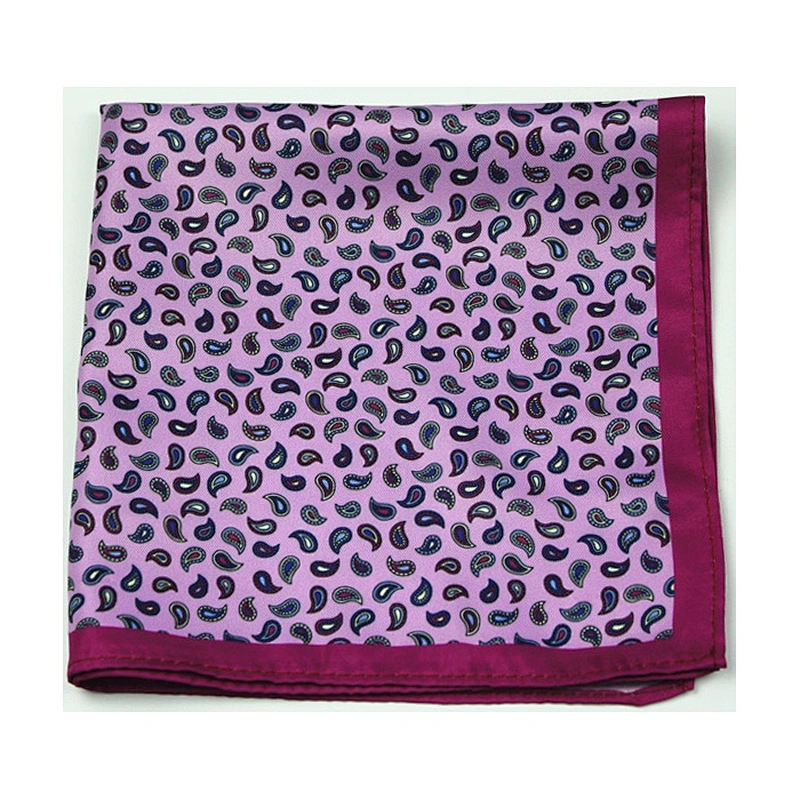 Latest Style Pocket Squares Silk Handkerchief Combination for Men 100% Silk 100% Microfiber Custom Logo Printed Jacquard