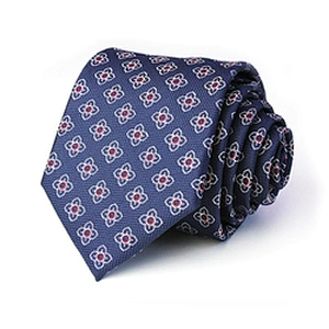 Business Casual Gravata Woven Jacquard Polyester Ties For Men Italian Custom Neck Tie