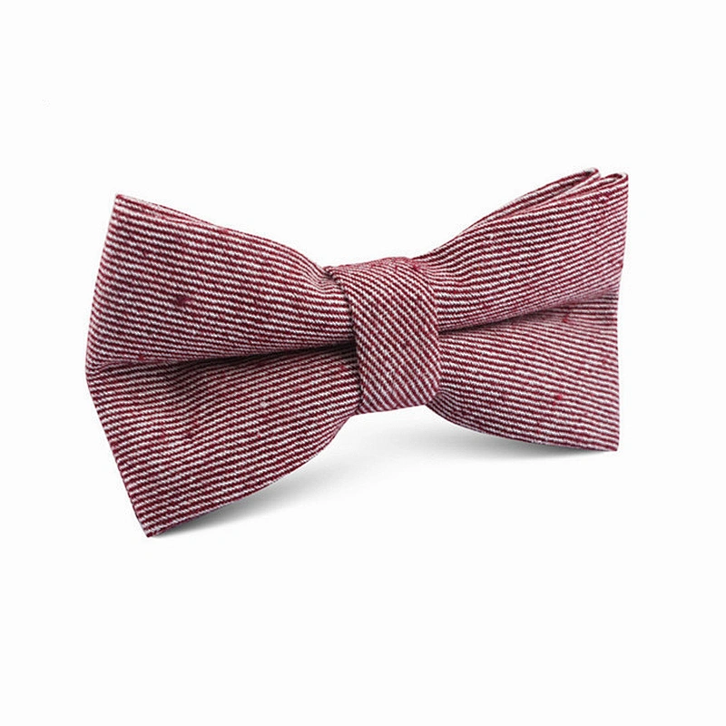 Stripe Plain Wool Bow Tie White Leisure Custom Men Custom Designs Colorful Checked Polybag Printed