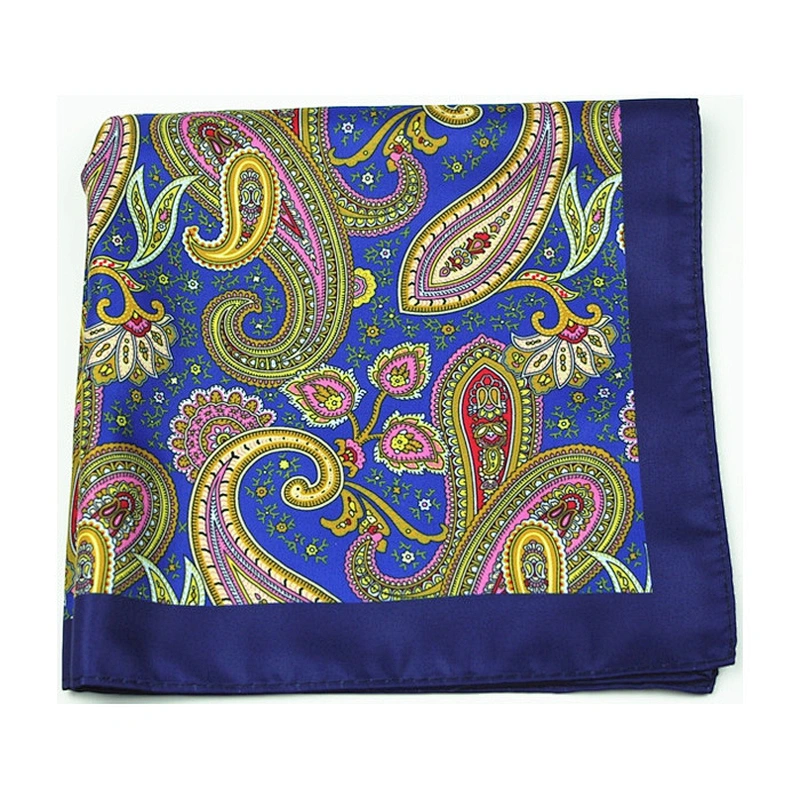 silk material mens female soft fancy pocket square