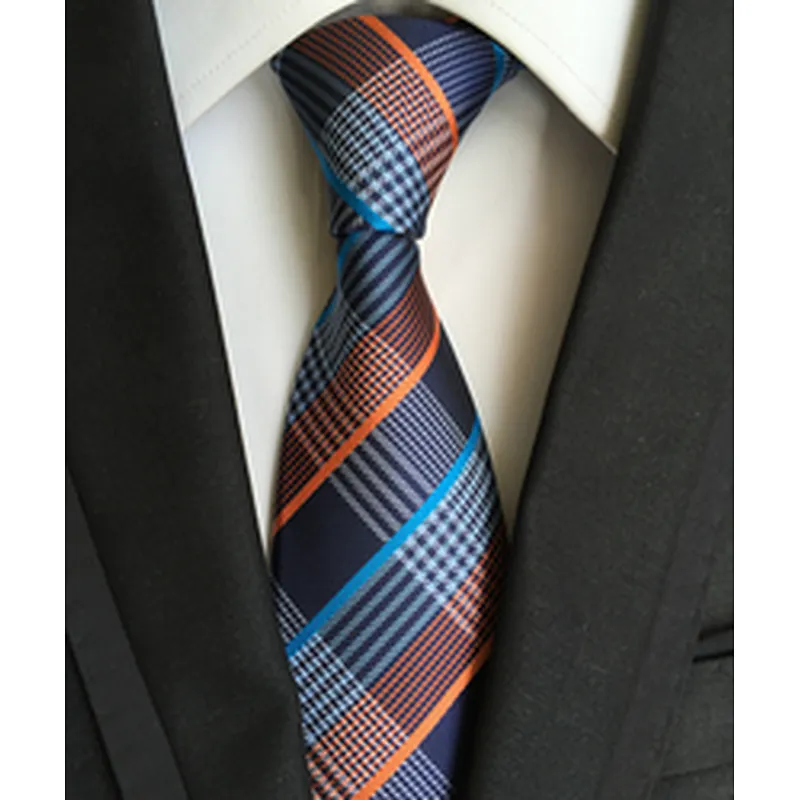 Wholesale Gravata Masculina Luxury Jacquard Silk Ties For Men Casual Necktie Stripe Cravates Homme