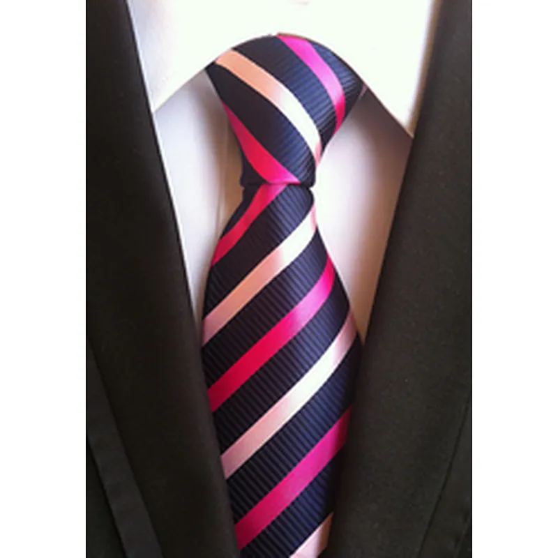 Custom Neckties Men Luxury Jacquard Cravate Homme Polyester Paisley Silk Ties