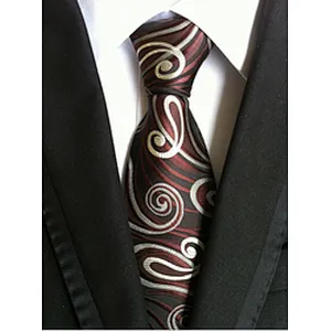 Wholesale Gravata Masculina Luxury Jacquard Silk Ties For Men Casual Necktie Stripe Cravates Homme