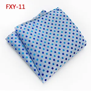 Customised Embroidery Luxury Hanky Pocket Square Dot Men's Handkerchief In Gift Box Einstecktuch panoletas